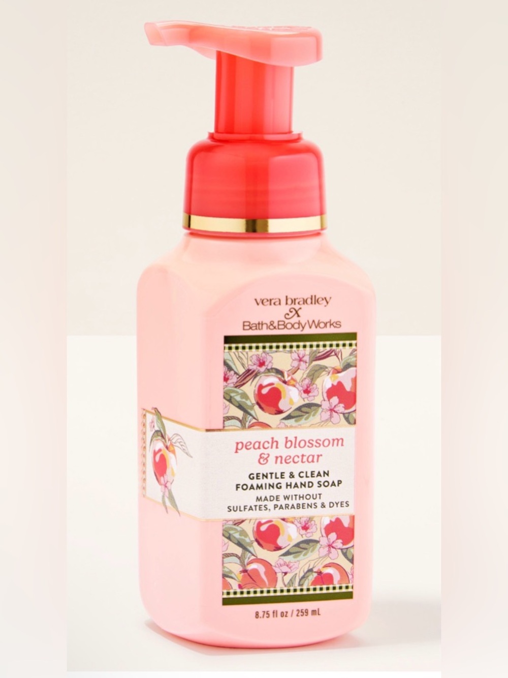 Vera Bradley & Bath & Body Works Collaboration Peach Blossom & Nectar Hand Soap